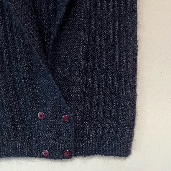 Vintage Ellen Tracy for Linda Allard Mohair Blend Cable Knit Sweater Vest Sz. S - Picture 3 of 12